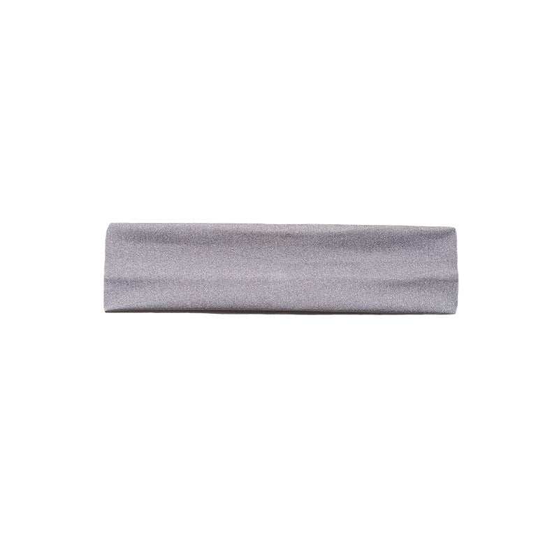 Gray Wide Stretch Sports Headband