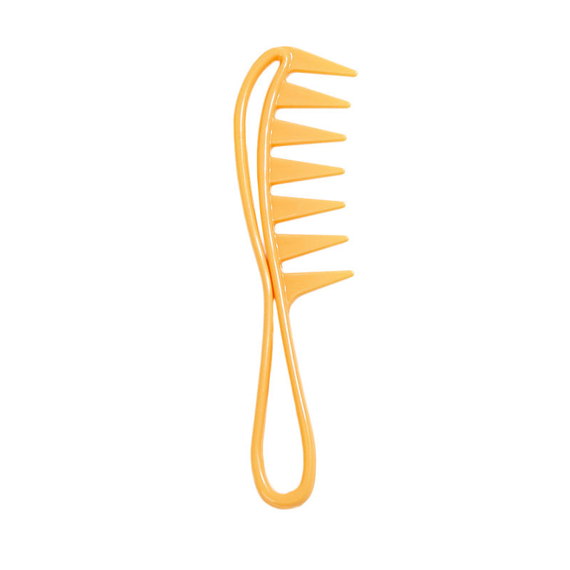 Orange Wide-Tooth Hair Comb